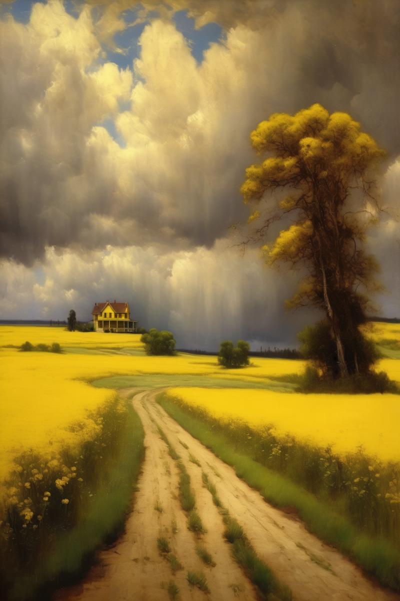 01170-3154201523-_lora_Worthington Whittredge Style_1_Worthington Whittredge Style - a winding road through a field of yellow flowers. There are.png